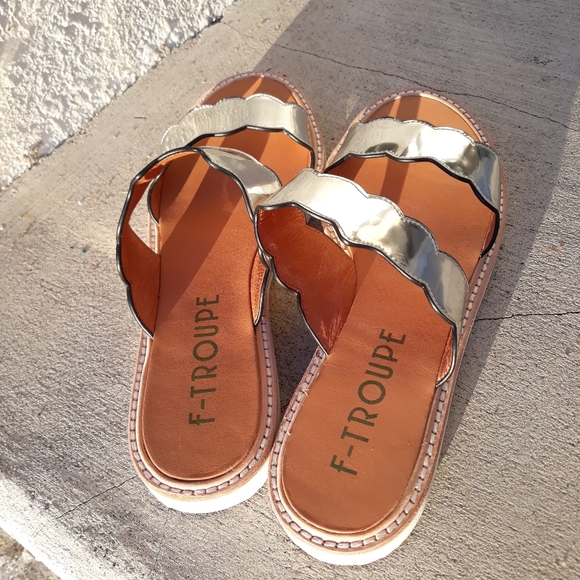 F-Troupe Wave Edge Slide Sandals - Picture 2 of 9